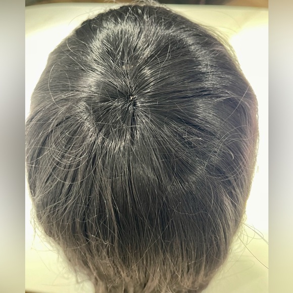 HAIR, 40” long, straight, bangs/layered at front.  Jet black - Picture 7 of 12